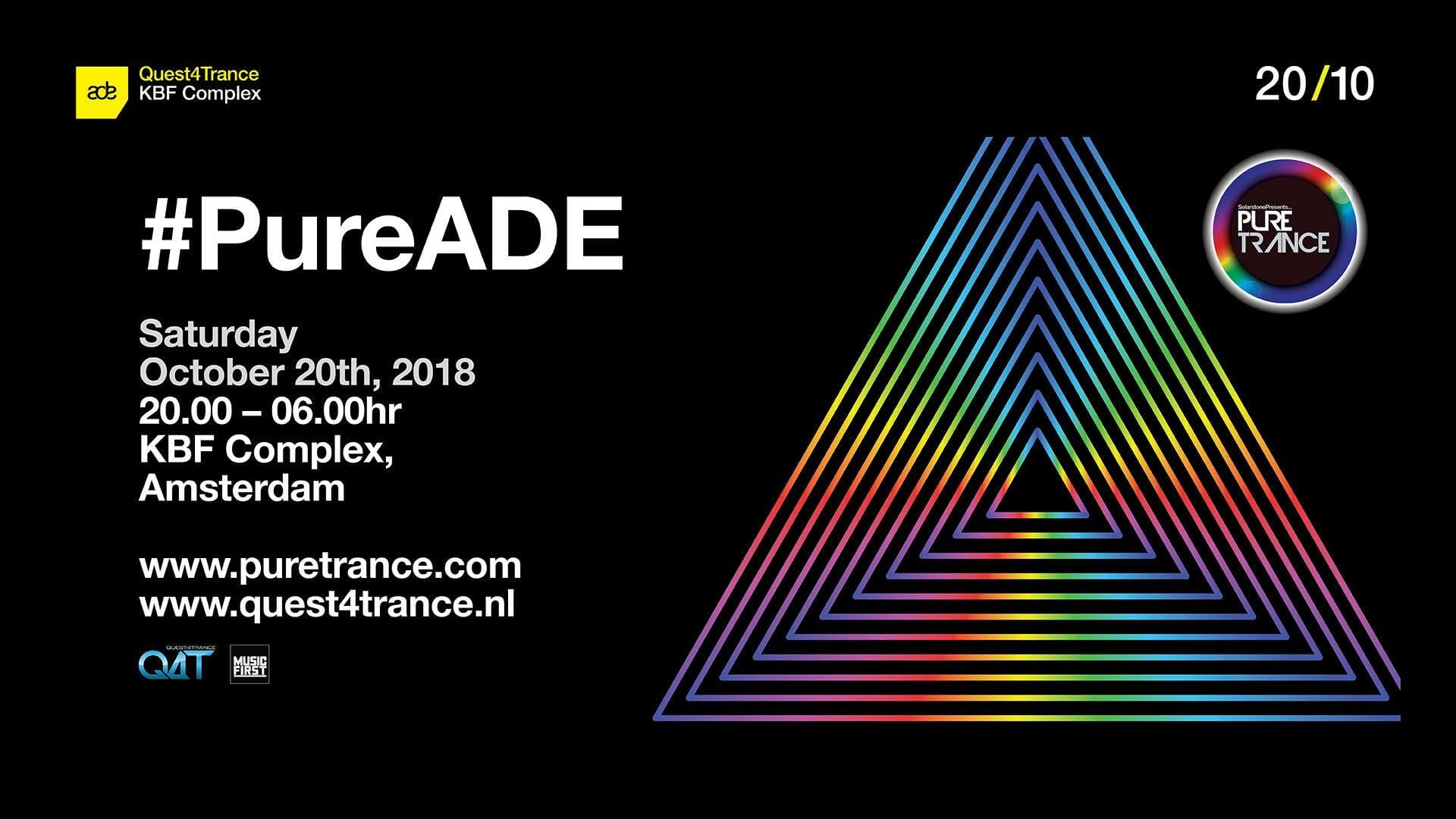 【ダンスミュージック先進国・オランダのアムステルダムで開催】ADE 2018でSolarstone主催トランスイベント”#PureADE”が10/20に開催