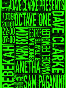 【ダンスミュージック先進国・オランダのアムステルダムで開催】ADE 2018でDave Clarkeがホストを務めるテクノイベントが10/19に開催