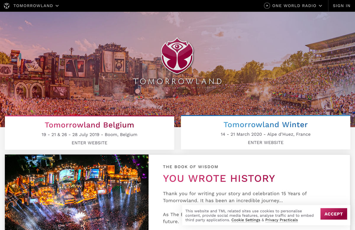【ダンスミュージック先進国ベルギーのボームで開催】Tomorrowland2019のDJセットが続々と公開中【テクノ・ハウスだけ】